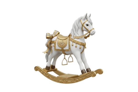 A Decorative Rocking Horse Toy for Holiday Magic