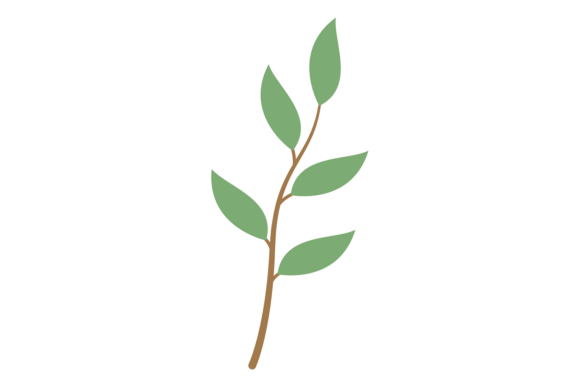 Branch with Leaves: A Versatile Botanical Decorative
