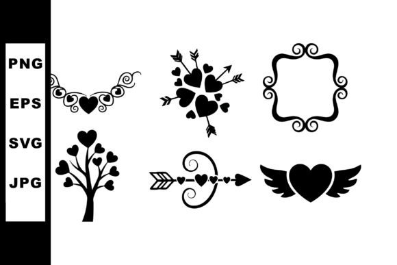 Charming Heart Vector Elements for Design