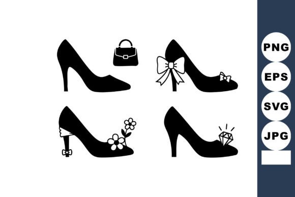 Elegant High Heel Shoes with Decorative Accessor