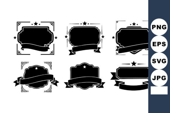 Elevate Your Brand with Decorative Vintage Black Label Badge Designs