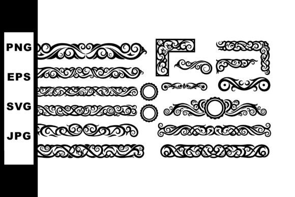 Elevate Your Designs with Decorative Vintage Ornamental Borders