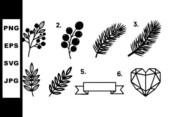 Elevate Your Designs with the Decorative Floral and Pine Branch Vector Collection