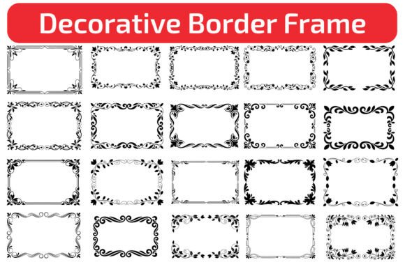 Elevate Your Designs with the Elegant Decorative Border Frame Bundle