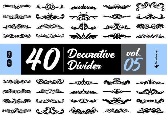 Elevate Your Designs with Vintage Line Art Decorative Dividers