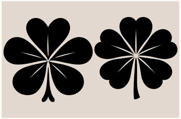Elevate Your St. Patrick's Day Designs with a Premium Hand Drawn Decorative Shamrock Vector