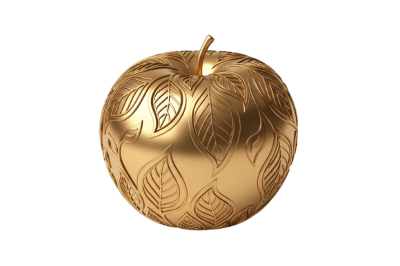 Elevating Autumn Aesthetics with the Premium Golden Decorative Apple