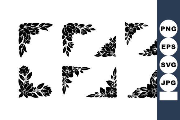 Elevating Brand Identity: The Strategic Value of Decorative Floral Corner Elements Vector