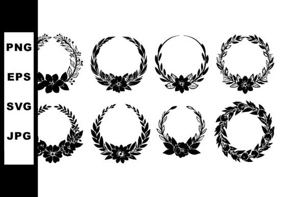 Elevating Design Projects with Elegant Black Floral Wreaths