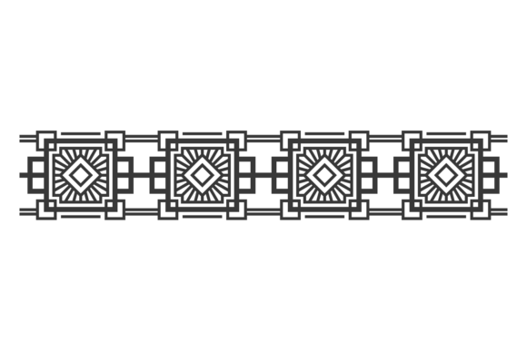 Elevating Design with Elegant Decorative Border Patterns in Black