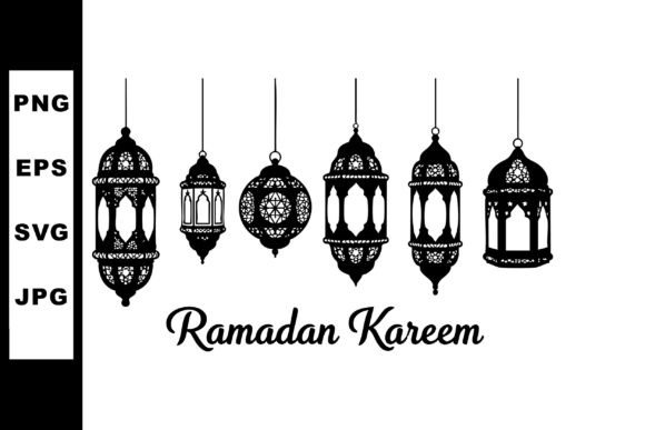 Elevating Ramadan Designs with Decorative Hanging Lantern Assets