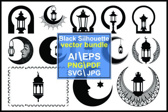 Elevating Spaces and Projects with Black Crescent Moon Islamic Decorative Art