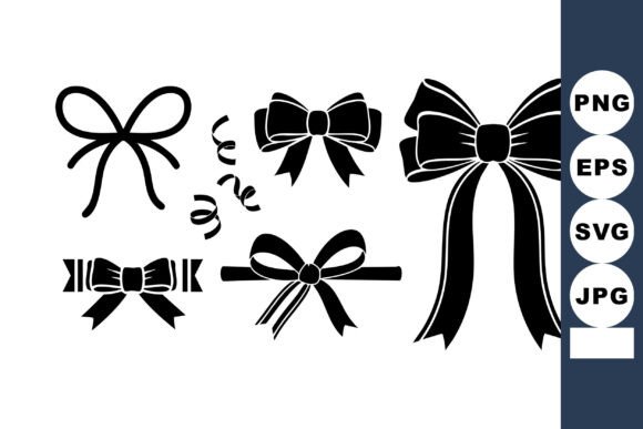 Elevating Visual Identity: The Strategic Role of the Decorative Black Bows Vector Set with Va in Modern Design Workflows