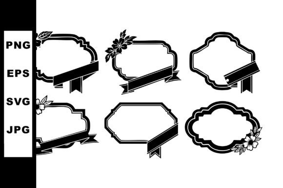 Elevating Your Designs with Decorative Vintage Floral Frames and Ribbons
