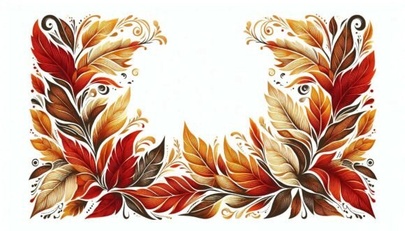 Enhance Your Creative Projects with a Versatile Decorative Leaf Border