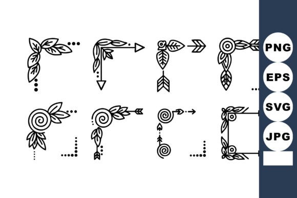 Evaluating Decorative Floral Corner Arrows Vector S for Elegant Design Projects
