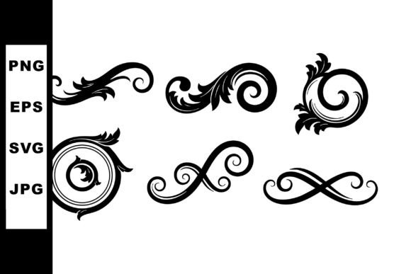 Evaluating Decorative Vintage Swirl Floral Elements for Elegant Vector Design