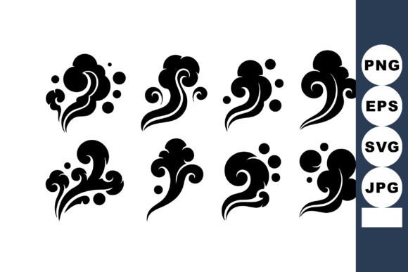 Evaluating the Design Potential of Decorative Black Smoke Swirls Vector Wi