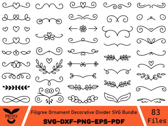 Evaluating the Filigree Ornament Decorative Divider SVG for Creative Projects