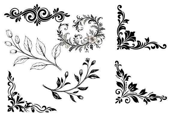 Evaluating the Flower Ornament Cut Decorative Vector for Design Projects