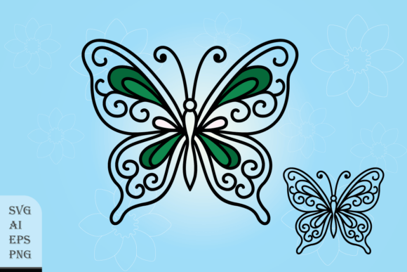 Integrating Decorative Butterfly with Shoots into Your Creative Workflow