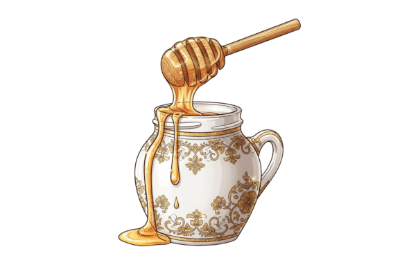 Integrating Honey in Decorative Jar with Dipper into Your Seasonal Design Workflow