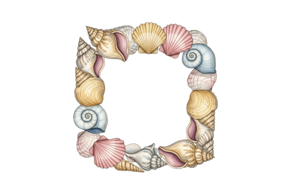 Marine Shells Decorative Frame Design Guide