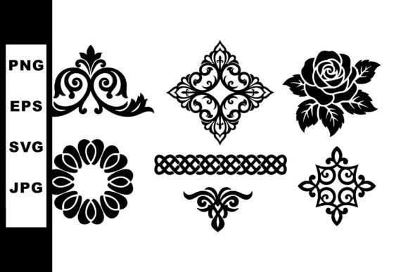 Mastering Elegance: A Complete Guide to Ornamental Black Floral Vector Designs