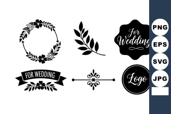 Mastering the Art of Wedding Design with Black Floral Wreath Silhouettes