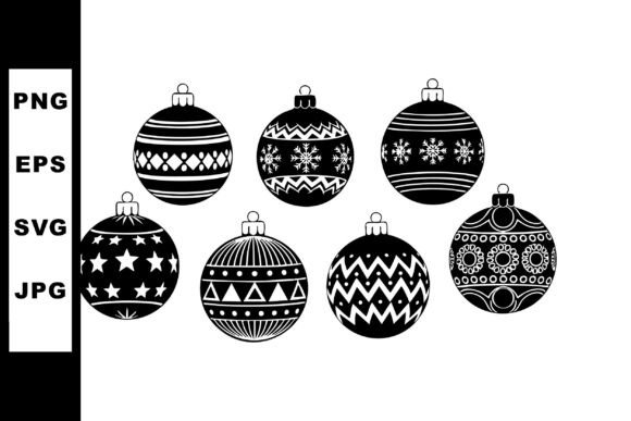 Minimalist Holiday Style: Black & White Baubles