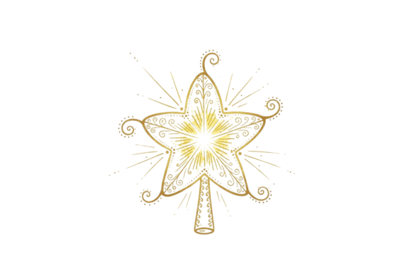 Shining Gold Star Decorative Artwork Guide