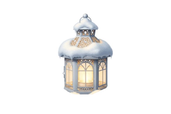 Snow Covered Decorative Lantern: A Festive Design Essential