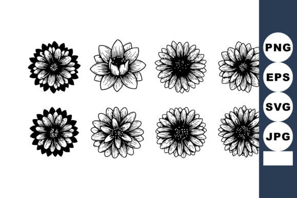 Unlocking Timeless Elegance with Black and White Hand Drawn Decorative Flowers